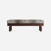Living Room Bedroom Long Bench with Storage DG Leopard Fabric Thesan Bench