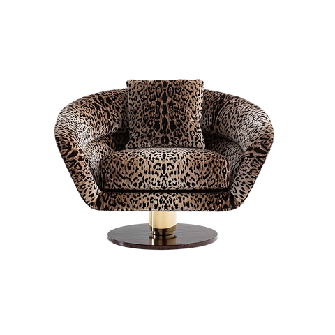 Hotel Lobby Living Room Swivel Accent Chair Designer Leisure Chair Dolce Rosa Armchair