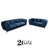 Leisure Velvet Fabric Lounge Suites Classical Chesterfield Sofa