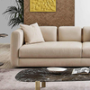 European Style Luxury Home Furniture Sofa with Steel Stripe Decoration