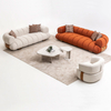 Couches From China Moon Life Sofa Set Orange & Beige 321 Couch