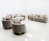 Luxury Design Furniture China Turkish Sofa Factory Beige Velvet Fabric Couches