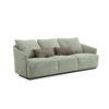 Modern Italian Rugiano Three Seater Couch Fabric Sofa