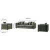 Wholesale Foshan Sofa Furniture Fabric Lounge Suite