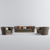 Modern Divani Casa Sofa de Cuero Italian Leather Sofa Set