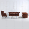 Traditional Dark Brown Living Room Sofa