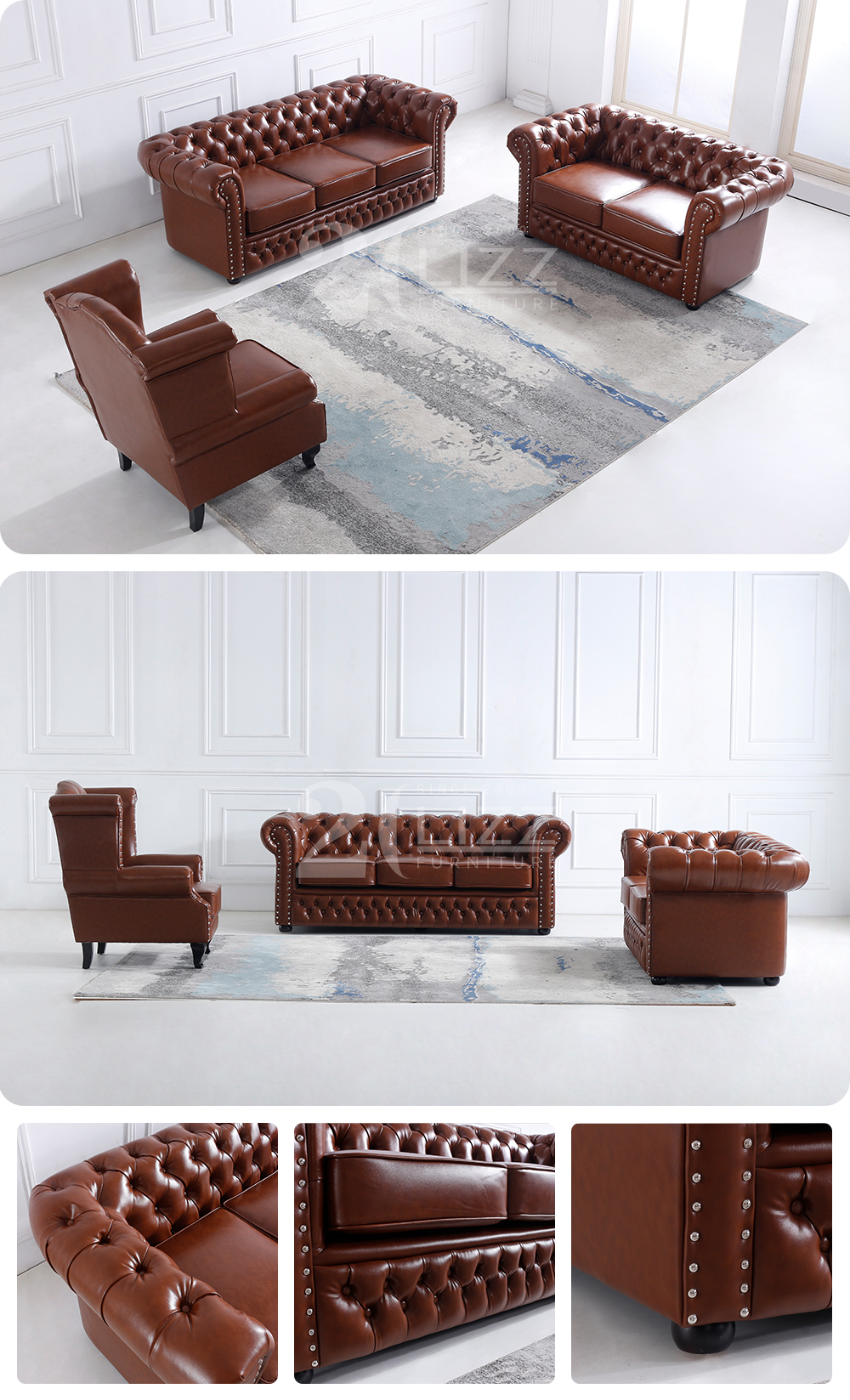 leather sofa