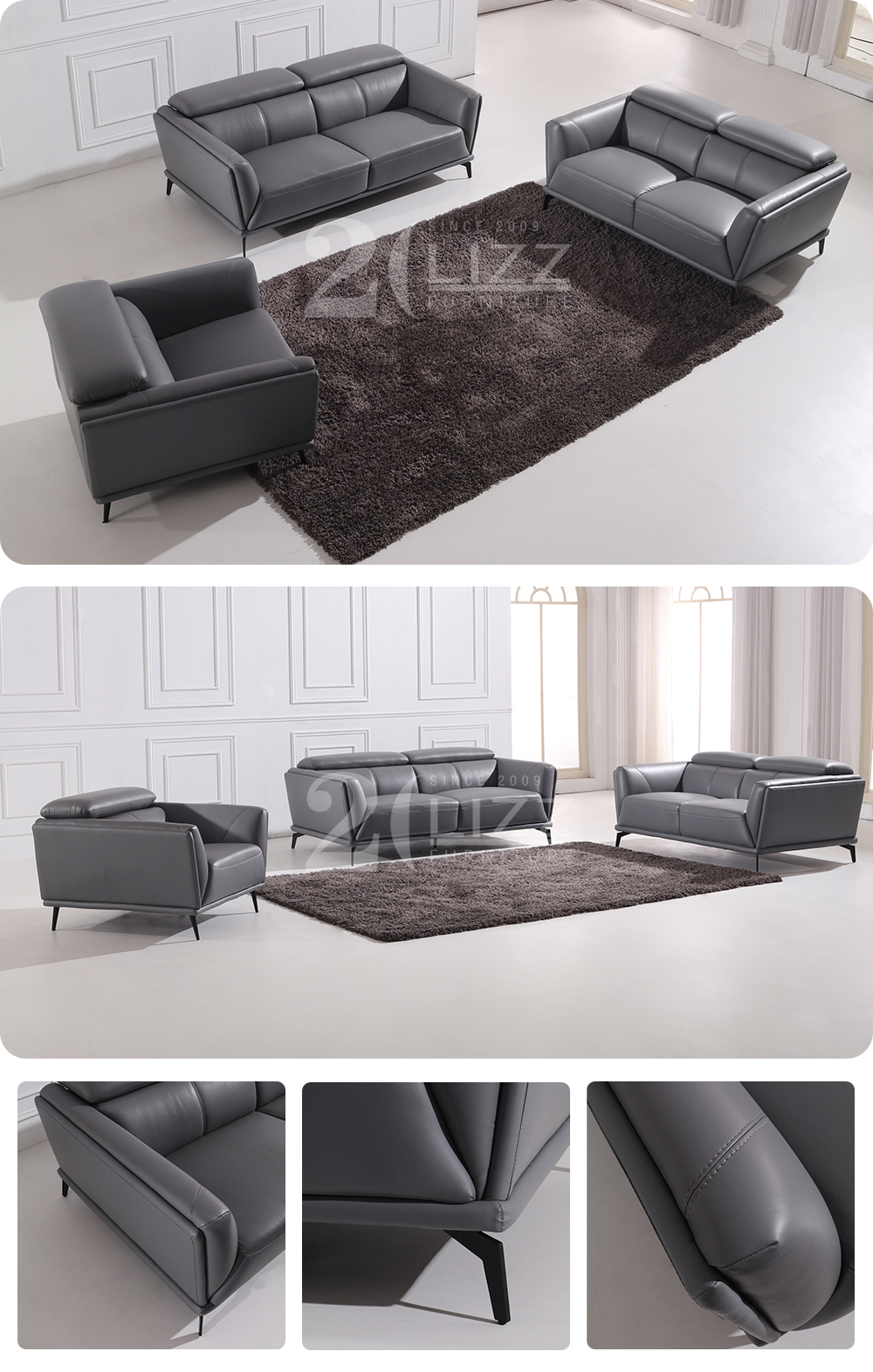 leather sofa