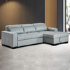 Leisure Leather Living Room Sofa with Pull Out Bed