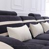 Fabric Lounge Led Sectional Living Room Sofa Set