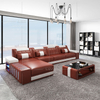 American Style L Shape Led Sectional Sofa for Living Room