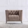 Leisure Luxury Fabric Sofa with Stool