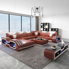 Latest Design Modern Led Sectional Sofa with Chaise