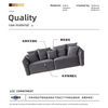 Luxury Fabric Couch Modular Velvet Etra Sofa