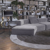 Foshan Factory Direct Furniture Fabric Sforza Sectional Corner Sofa