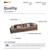 Luxury Sofa Suppliers Italian Modern Velvet Couch Arcadia Sofa 