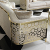 Arabic Style Sofa SuppliersTurkish Furniture Metal Frame Sofa Fendi Sofa Set