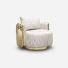 Upholstered Furniture Wholesalers Luxury Fabric Sillón Imperfectio Round Armchair