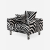 Foshan Luxury Sofa Factory Zebra Fabric Leisure Sofa DG Bucaneve Armchair