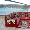 L Shaped Floor Couch Arabic Sofa Seating Floor Pillows Majlis Kanabat