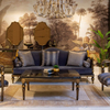Turkish Furniture Wood Frame Fabric Polar Bear Couches Art Deco Sofa Set