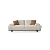 Foshan Sofa Factory Fabric Lounges Alba Sofa Set with Solid Wood Base