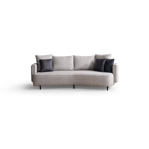 Foshan Modern Sofa Supplier Culve Back Alya Linen Fabric Sofa Set