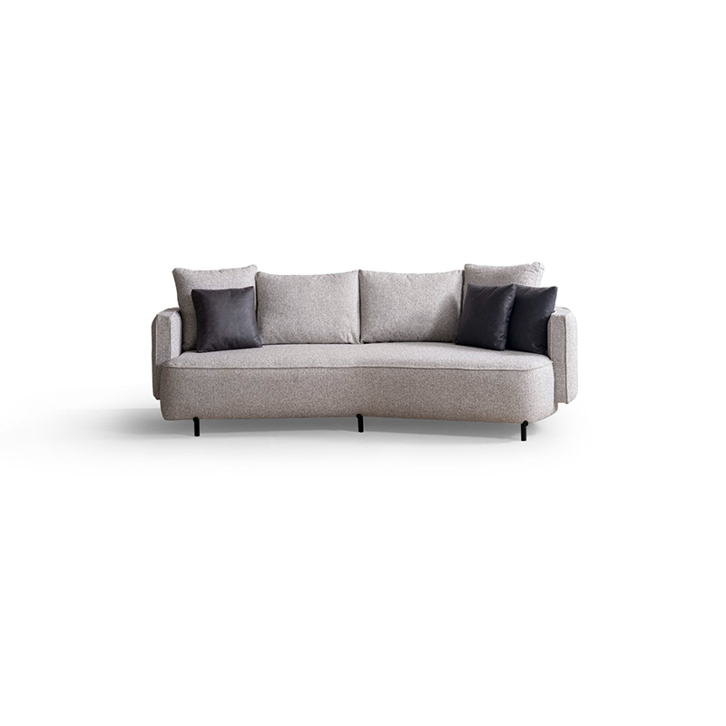 Foshan Modern Sofa Supplier Culve Back Alya Linen Fabric Sofa Set