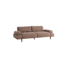 Bulk Modern Sofas Italy Wholesale Solid Wood Base Fabric Almond Sofa Set