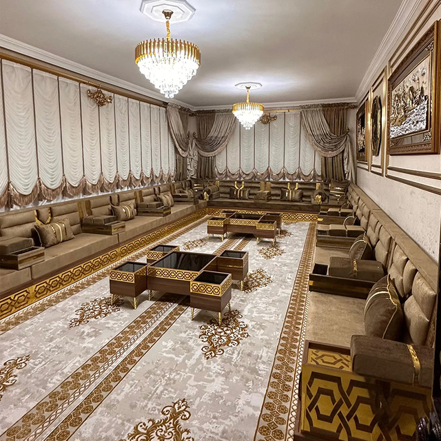 Arabic Majlis Sofas Low Seating Furniture Customizable Majlis Sofas