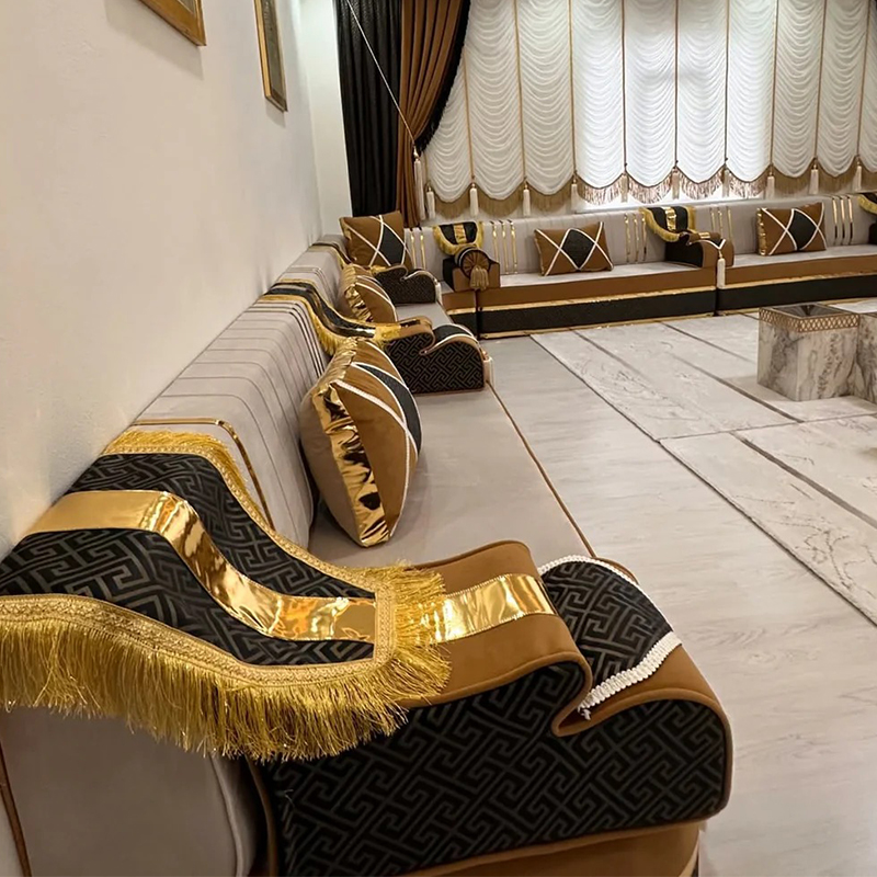 Yemeni Majlis Arabic Furniture for Cafes Majlis Sofa Wooden Benches