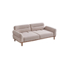 Nordic Beige Sofa Boucle Fabric Suede Fabric Couch with Adjustable Backrest