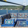 Blue Arabic Sofa Bohemian Pallet Sectional Sofas L Sofa Sets