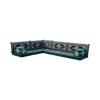 Arabic Living Room Furniture Deep Green Majlis Floor Sofa Corner Floor Seating
