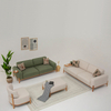 Modern Furniture Fabric Lounge Settee Solid Wood Likya Sofa Set