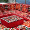 Colorful Moroccan Livingroom Cushions Corner Floor Seating