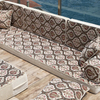 Beige Fabric Floor Cushions Arabic Floor Seating Sectional Pallet Cushion Sofa
