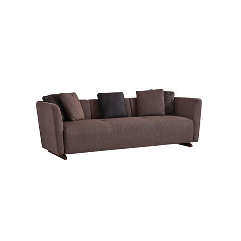 Brown Fabric Mimoza Sofa Set Simple Economic Design Living Room Sofas