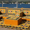 Yellow Window Seat Bench Cushion Low Seat Floor Cushion Arabic Majlis