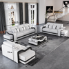 Italian Leather Sofa Set Modern Sectional Couch