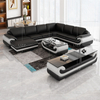 Beverly Fine Furniture Leather Corner Sectional Aldo Modern Sofa Set