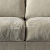 Italian Luxury Furniture Straight Line 4 Seater Leather Sofa Covers