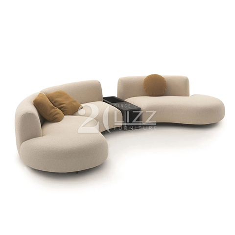 Modern Italian Sofa Organico Curved Couch Fabric Sectional Sofa Set