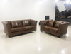 Factory Wholesale Vintage Italian Leather Couch Brown Leather Sofa