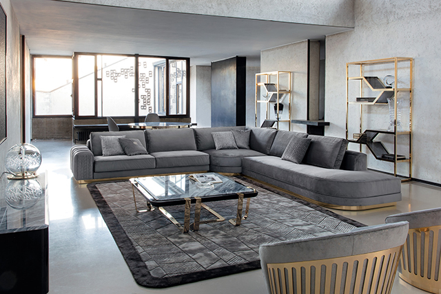 Italian Modern Furniture Giorgio Collection Charisma Sectional Sofa