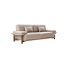 Italian brown nubuck leather sectional sofa Aura nubuk sofa set