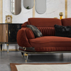 Deep Seating Comfort Luxury Velvet Fabric Sofa Bendley Sofa Set