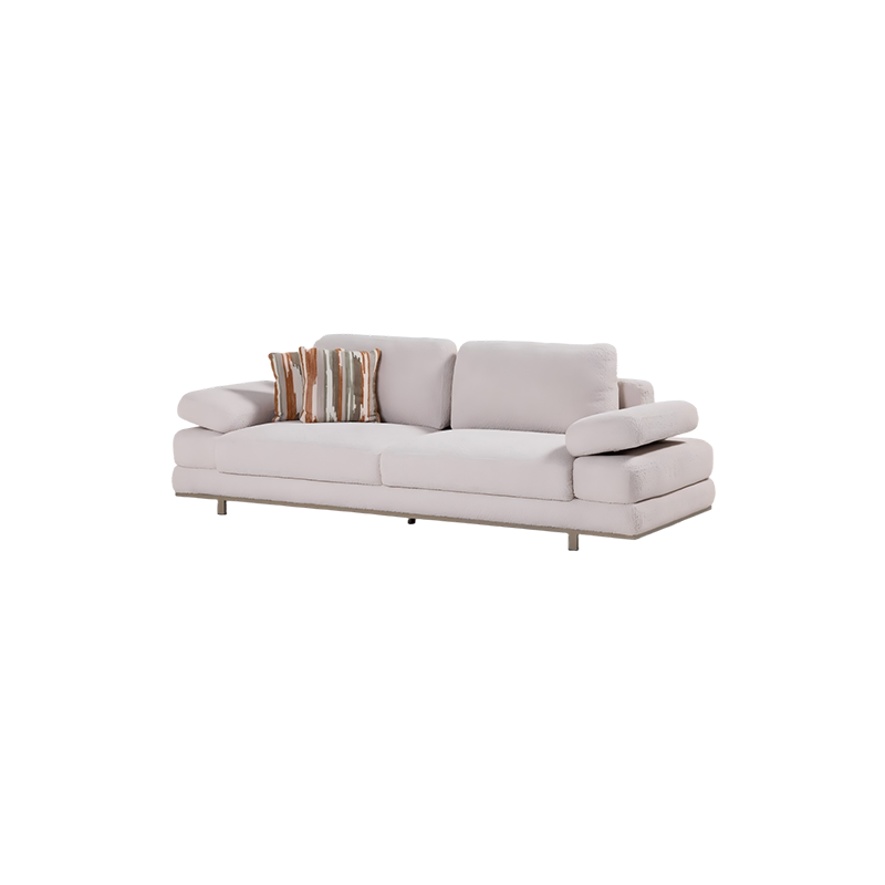 Model House Luxury Furniture Packages Boucle Fabric Blanca Sofa Set