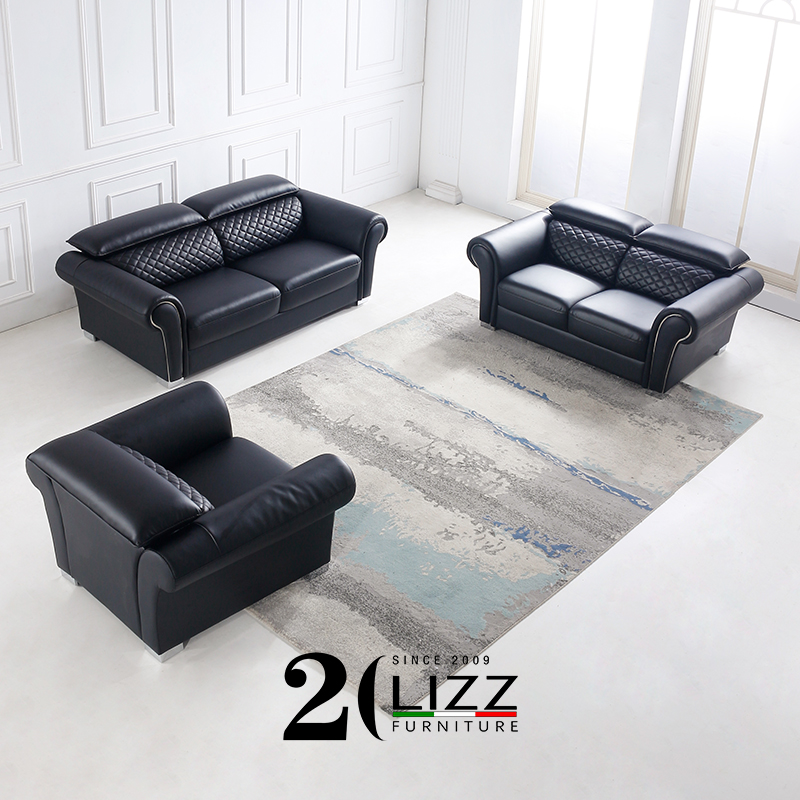 Contemporary Home and Office Furniture Set Leather Sofa Couch