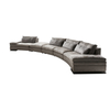 Modern Italian Designer Fabric Couch Giorgio Collection Vision Sectional Curved Sofa